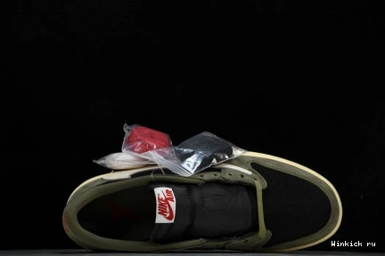 Air Travis 1 Low x OLIVE BLACK OG Scott Jordan 0707